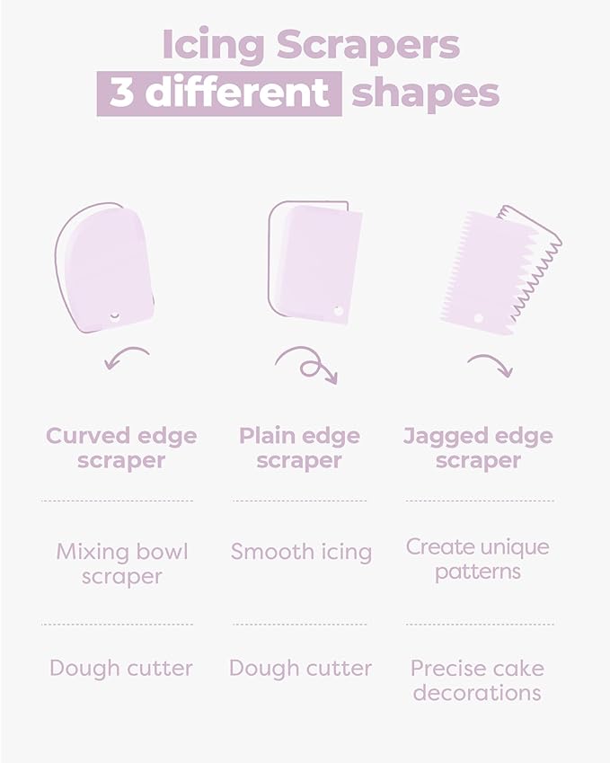 Kootek 71PCs Cake Decorating Kit, Baking Supplies Tools - Includes Cake Stand Turntable, 12 Icing Piping Tips Set, 2 Frosting Spatulas, 3 Scrapers, 50+2 Piping Bags, Coupler, Video Tutorial, Booklet