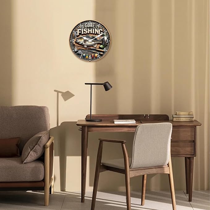 Kitchen Wall Clocks Battery Operated 16 Inches or Larger Farmhouse Clocks for Walls Silent Wall Clock Modern(No Solid Wood, It is with MDF Material)