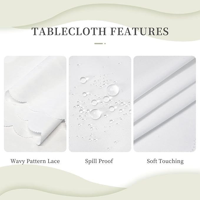 VIMPEYDON Fractal Table Cloth for Dining Tables, Reusable Sphere Blooming Flower Rose Like Colored Image Different Details Tablecloths Decor Rectangle Table Cover for Kitchen,Holiday,Party, 54x72Inch