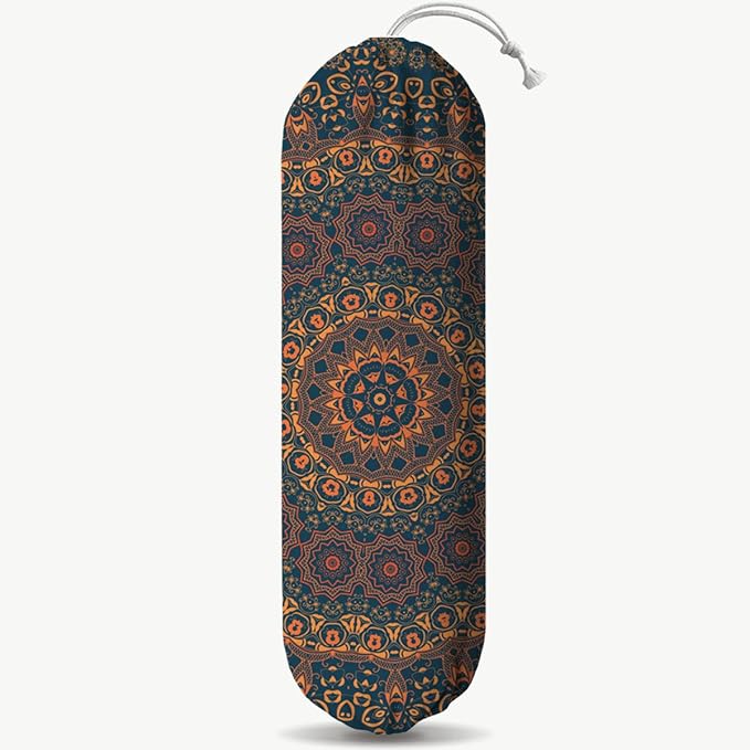 Boho Large Plastic Bag Holder, Reusable Grocery Bags Holder for Wall Mounting, Boho Car Trash Bags, Kitchen Essentials, Housewarming Gifts, Kitchen Pattern Garbage Bag 65