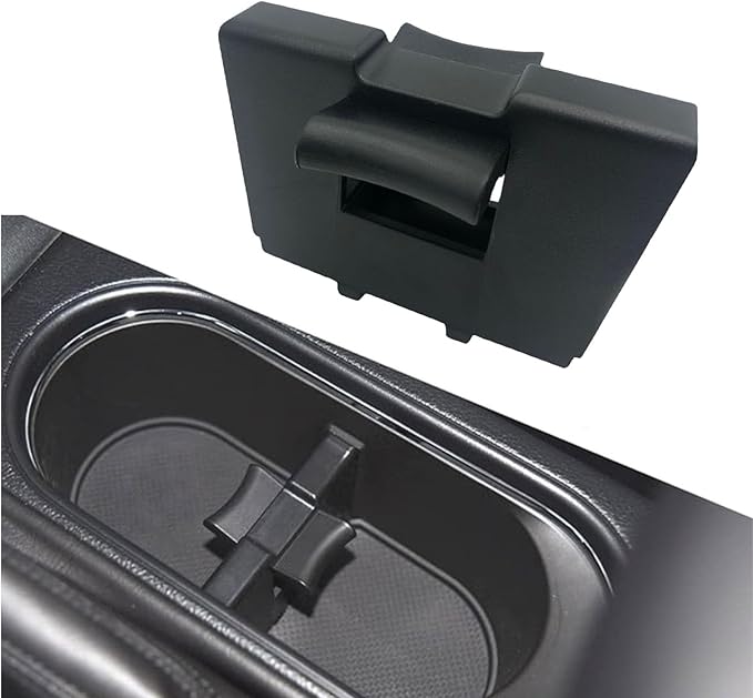 Cup Holder Divider Compatible with Subaru Forester 2014 2015 2016 2017 2018 2019 Year, 92118AJ000 92118AJ001 Black