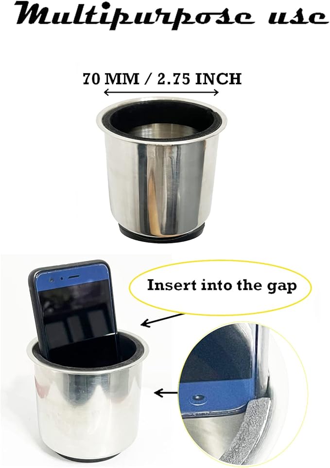 Magnetic Cup Holder Beverage Holder Drink/Can Holder - Strong Magnet Sticks Good to The Farm Tractor - Horizontal Surface Mounting (with Buffer Protection Layer) for Riding Mower,Forklift,Lawnmower
