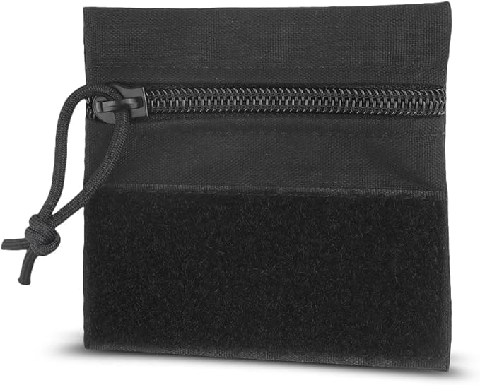 Qavctw Tactical Admin Pouch Bag with Hook and Loop Tool Storage Bag Snack Pouch Candy Bag Hanging Pouches Backpack Accessory Pouch