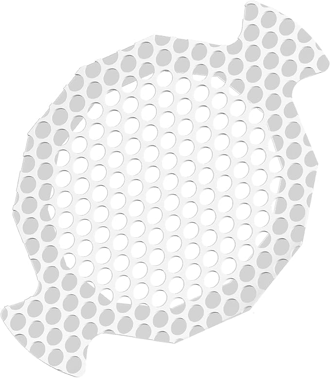 INVIHUG Disposable Shower Drain Hair Catcher Mesh Stickers, 25 Pack, Hair Catcher for Shower (White, 25pcs) NRHC-01