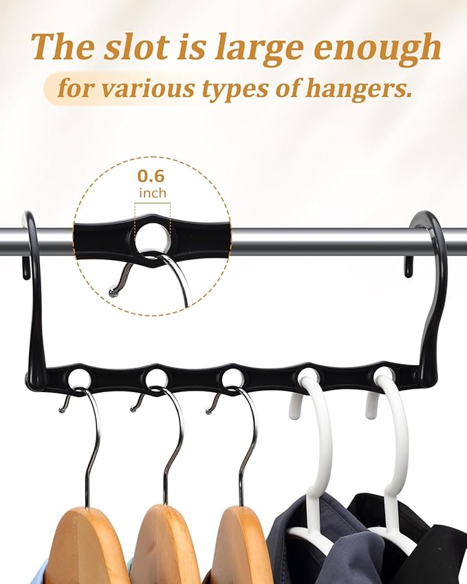 AMKUFO Hangers-Space-Saving 16 Pack Space-Saver, Plastic Magic Hangers for Small Closet Organization, Multifuctional Clothes Hangers for Closet Organizer and Storage, Small Sapce Home Essentials