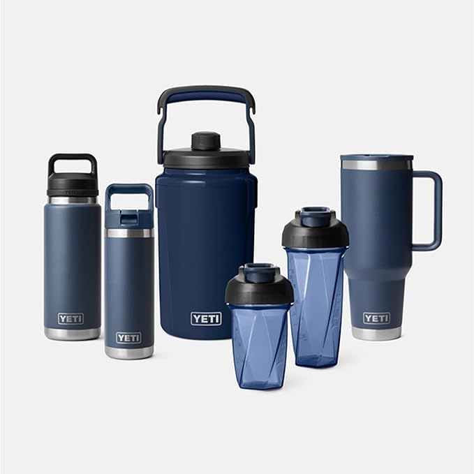 YETI Yonder Helimix Vortex Blender Shaker Bottle Holds up to 27oz | No Blending Ball or Whisk | USA Made | Portable Pre Workout Whey Protein Drink Shaker Cup | Dishwasher Safe, Royal Blue