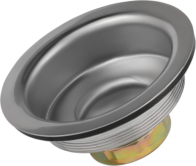 (Pack of 50) EFIELD Kitchen Sink Stainless Steel Drain Assembly With Strainer Basket and Rubber Stopper,(DRAIN031-50PCS)