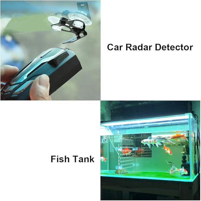 12 Pieces 1.2 inch Small Clear Suction Cups for Glass, Without Hooks Without Holes, Thick Professional Sucker Pads for Organization Decoration Window Bathroom Kitchen Car Radar Detector