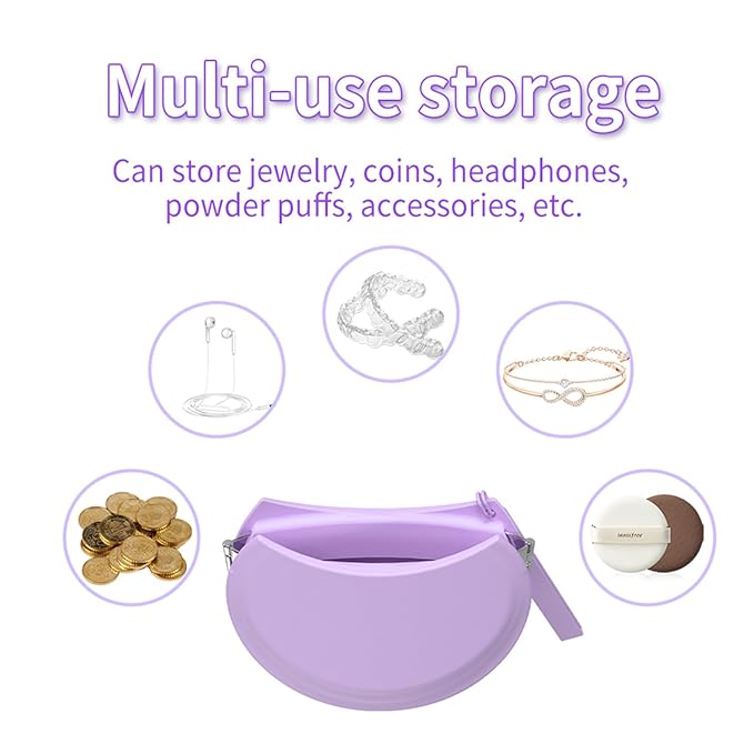 2 Pack Silicone Retainer Case with Vent Holes Lanyard Aligner Case Cute Portable Container Holder Night Guard Case for Travel Girl Women Men Kids (Purple+Pink)