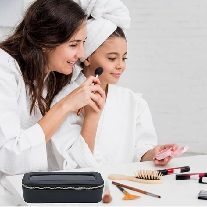 Travel Clear Makeup Bag Set, TSA Approved Cosmetic Bag Case with Zipper Portable Makeup Pouch Toiletry Bag Women Traveling Cosmetic Organizer Storage Bag Car Organizer Car Essentials for Women