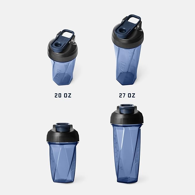 YETI Yonder Helimix Vortex Blender Shaker Bottle Holds up to 20oz | No Blending Ball or Whisk | USA Made | Portable Pre Workout Whey Protein Drink Shaker Cup | Dishwasher Safe, Venom