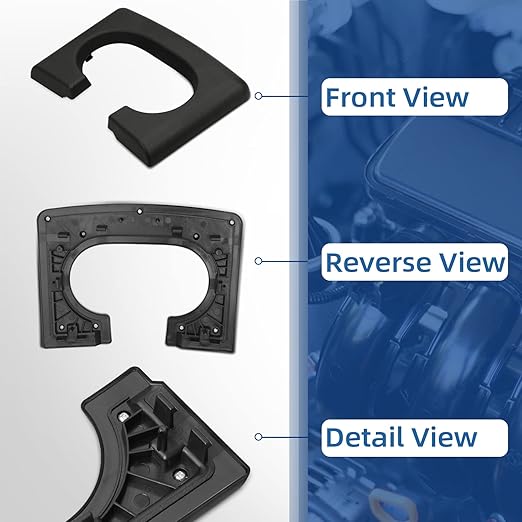 Center Console Cup Holder Replacement Pad Black Compatible with Ford F150 2004-2014 Center Console Cup Holder Pad