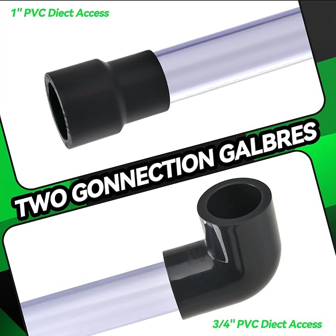 Universal Wet Vac Attachment - AC HVAC Drain Line Unclogger 3/4", 1" Vacuum Adapter to Unclog and Evacuate A/C Drain Lines, Hvac Ac Drain Line Cleaner Tool Vacuum Hose To PVC Pipe Adapter