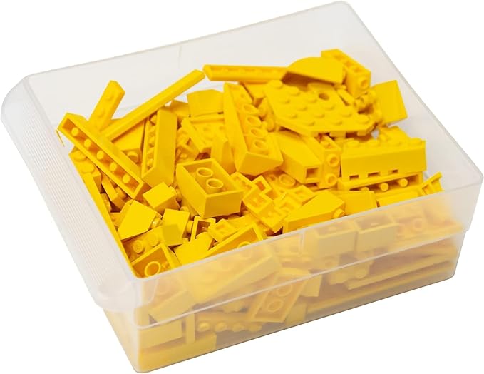 Akro-Mils 44-Drawer Plastic Drawer Storage Cabinet for Garage Organization, Bead Organizer, Building Bricks Storage, Teacher Toolbox, Makeup Organizer, 20" W x 6" D x 16" H, 10144 Yellow