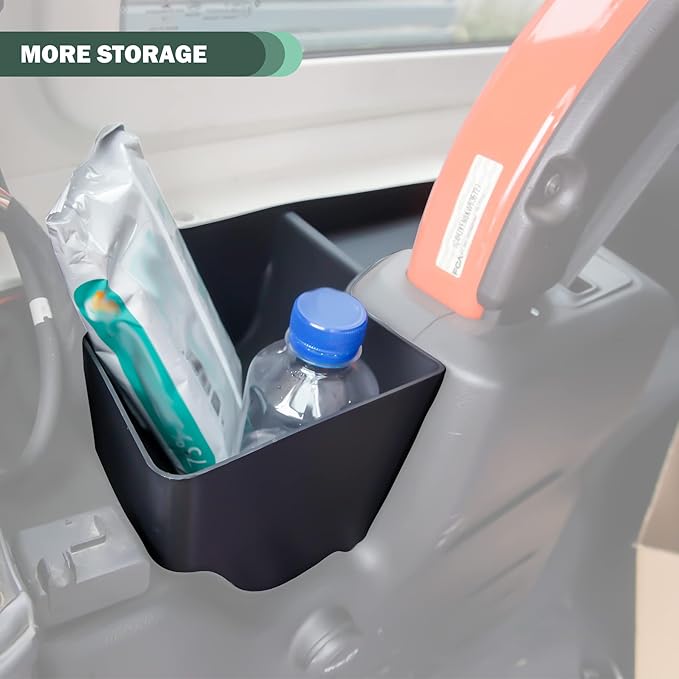 Phamyor Rear Trunk Storage Tray Organizer Wheel Well Storage Bin for 2018-2022 Jeep Wrangler JL JLU Interior Accessories, Rear Cargo Side Tray, Cargo Expansion Box, Tape, Left & Right, Black