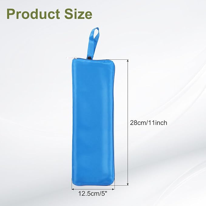 uxcell Wet Umbrellas Bag, 11 x 5 Inch Waterproof Oxford Cloth Reversible Umbrellas Sleeve Cover Portable Waterproof Case for Wet Travel Folding Umbrellas Travel Home Outdoor, Blue