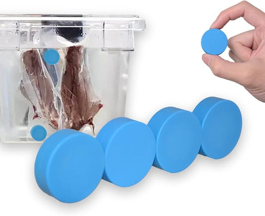 T-mark 4 Pack Sous Vide Magnets, Keep Bags Submerged and in Place-Prevent Floating Bags and Undercooking Food Safe Silicone and Stainless Steel Better Performance than Magnets, Clips or Rack