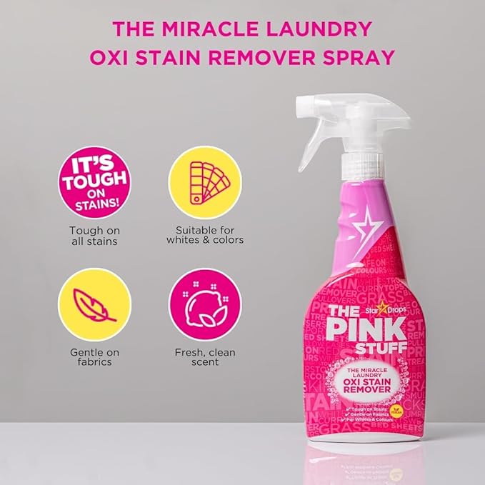 Stardrops - The Pink Stuff - The Miracle Laundry Oxi Stain Remover Spray 500ml