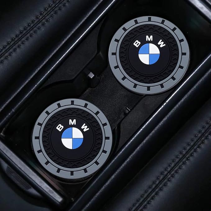 Cup Holder Insert Coaster Fit BMW X1 X3 X7 X5 X6 1 3 5 6 Series Z4 7 M Series,Anti Slip Car Cup Coaster Interior Accessories