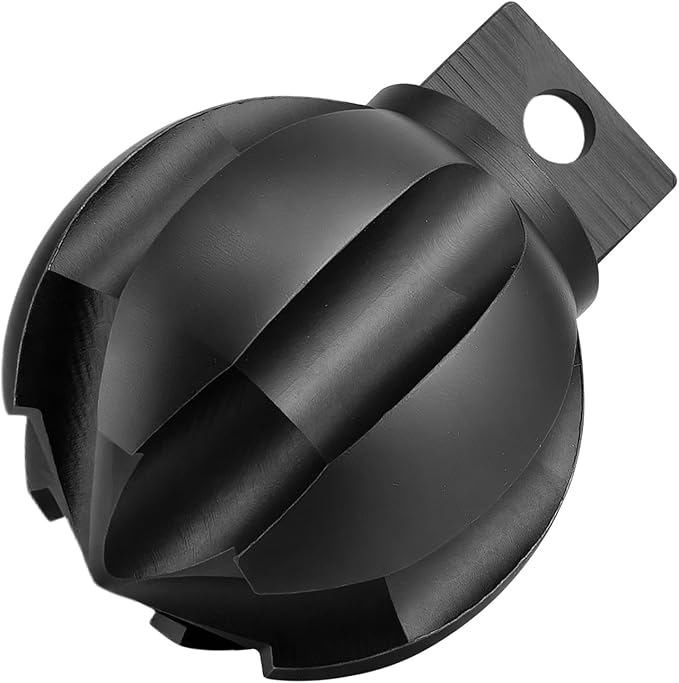 Drain Snake Drill Attachment, Multi-Functional Spherical Cutter 2 Inch Diameter, Fits 3 to 6 Inch Pipes for Clears Scale, Tree Roots, Compatible with 50/75/100FT Sewer Snake Machines