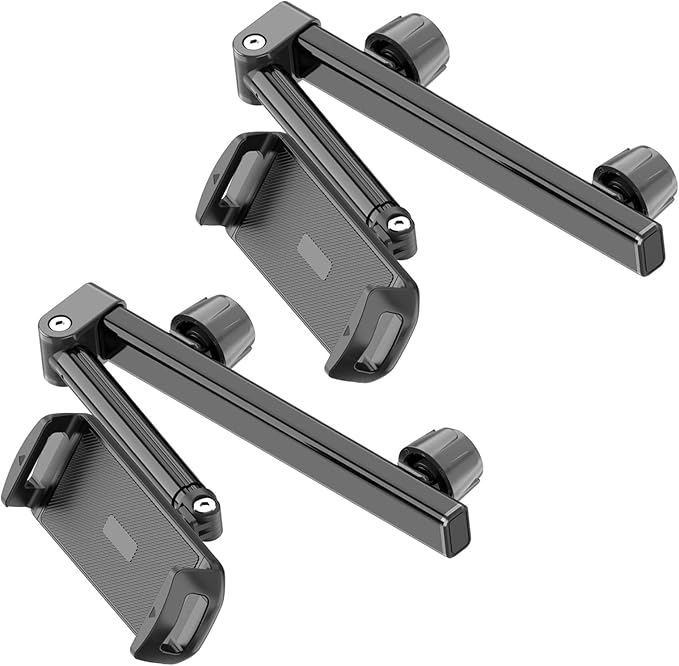 Tablet Holder for Car, Angle-Adjustable Car Headrest Mount Holder for Kids, Road Trip Essentials Compatible with 5.5-11" Devices (2 Pack)