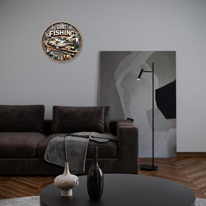 Kitchen Wall Clocks Battery Operated 16 Inches or Larger Farmhouse Clocks for Walls Silent Wall Clock Modern(No Solid Wood, It is with MDF Material)