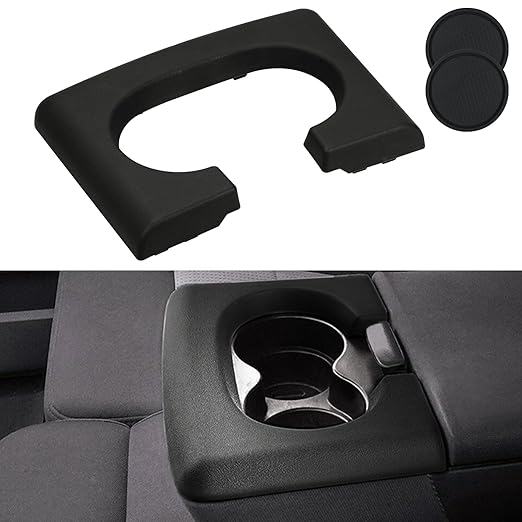 Center Console Cup Holder Replacement Pad Black Compatible with Ford F150 2004-2014 Center Console Cup Holder Pad