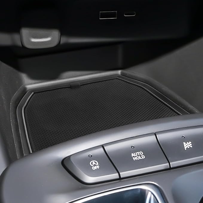 for 2024 2025 2026 Chevy Trax Accessories - for 2024 2025 2026 Chevrolet Trax (LS,1RS,LT,2RS,ACTIV) Cup Holder Inserts Door Slot Mat Compartment Center Console Liners (14 Pcs, Black Trim)