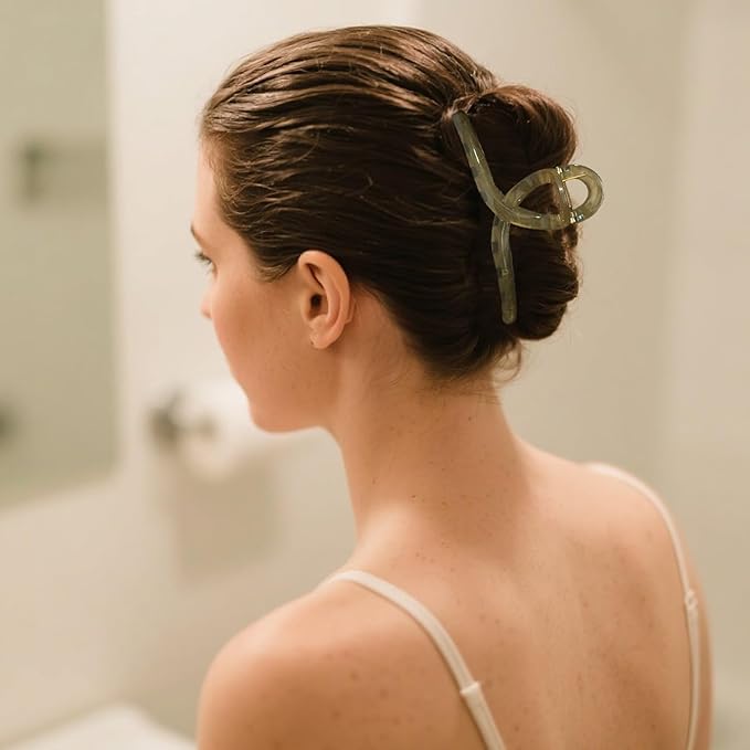 5 Inch Hair Claw Clips Extra Large No Slip Big Jelly XL Clip for Thick Curly Long Hair Women, 4 Pack