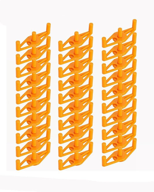 30Pcs Plant Stem Trainer Low Stress Training Clips Stem Bender Clips for Climbing Adjustable Bud Clips Plant Bender Plant Training Clips Plant Root Bender for Gardening Orange