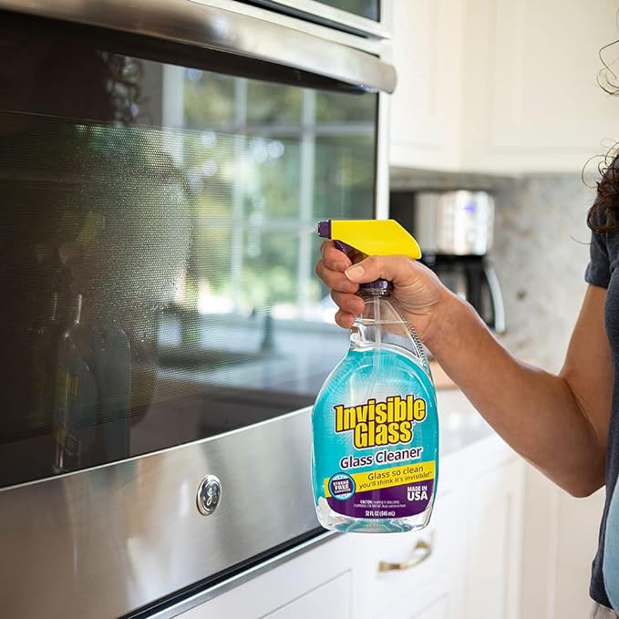 Invisible Glass 92194 Premium Glass and Window Cleaner for Auto and Home Cleans Glass, Windows, Mirrors, and More, Streak-Free, Ammonia-Free, Tint-Safe, 32 Fl Oz