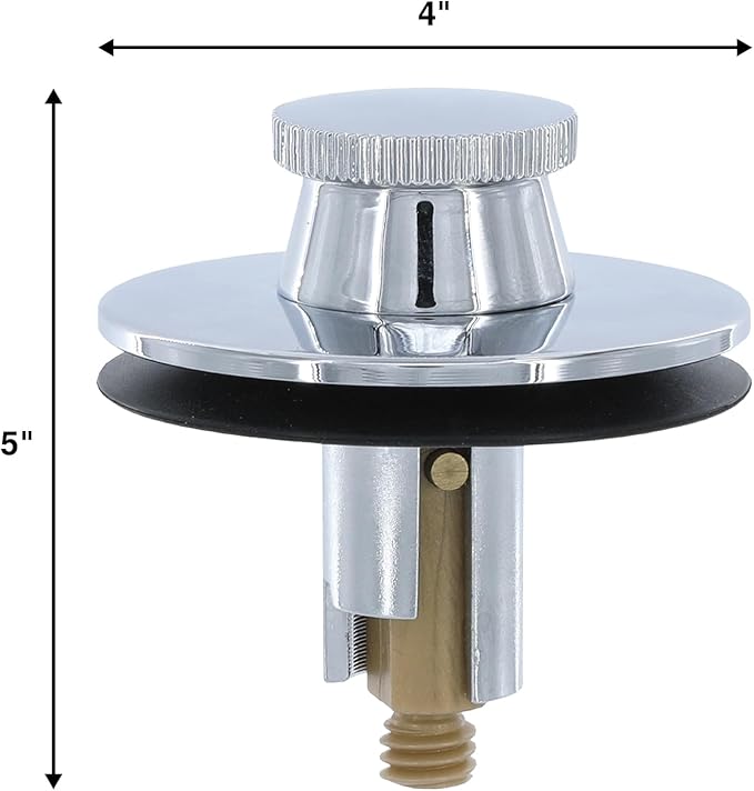 DANCO Lift and Turn Tub and Bath Drain Stopper, Chrome (88599)