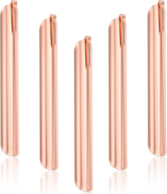 Restaurant Crumb Sweeper, Crumbers for Servers, Bread Scraper for Crumbs on Table & Tablecloths, Restaurant Supplies for Kitchen, Server Tools for Waiters, Waitresses and Server (5 PACK, Rose Gold)
