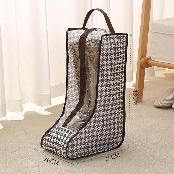 Travel Shoe Bags Tall/Short Boots Storage Bags Dust-proof Shoe Storage Organizer Shoe Pouch with Zipper for Travel and Daily (1 pack tall and 1 pack short)