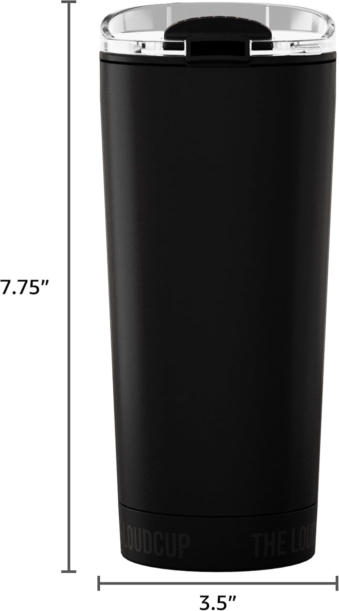 The LoudCup Blow Horn Tumbler, Cheer & Sip 2-in-1 Reusable Water Bottle with Built-In Horn for Sports Games, Tailgates, Parties & Events, BPA-Free