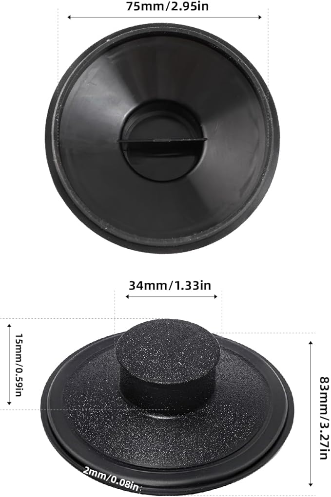 RQYEKDO Kitchen Sink Stopper, 1 Pack 3-1/2" Universal Sink Cover for Garbage Disposal Stopper and Kitchen Drain Plug,Replacement for InSinkErator, Moen,Waste King, Whirlpool,Kohler