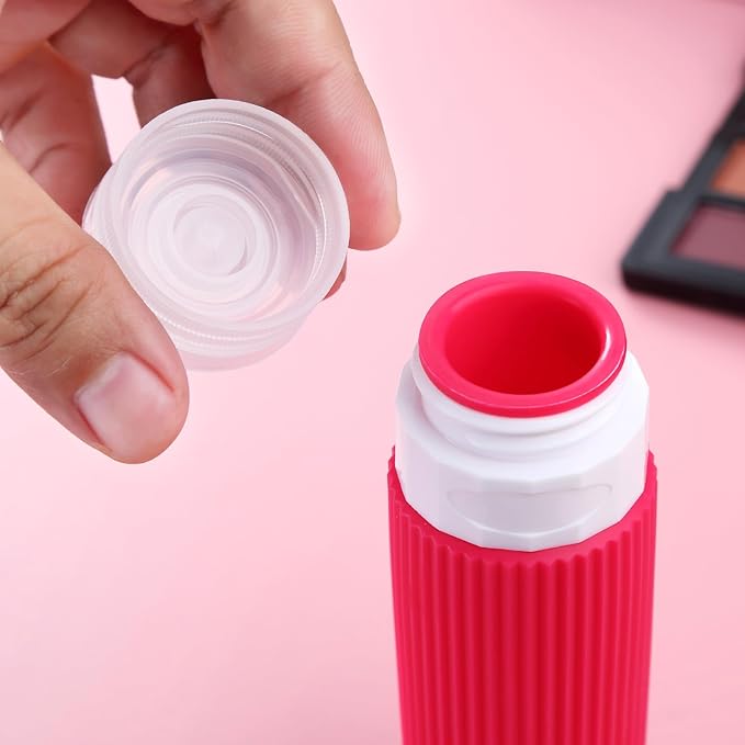 Travel Bottles for Toiletries, Tsa Approved 3oz Portable Travel Bottles, BPA Free Leak Proof Squeezable Silicone Travel Size Containers, Travel Accessories with Clear Toiletry Bag (4 Pack)