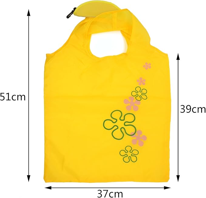 10PCS Fruits Reusable Grocery Shopping Tote Bags Folding Pouch Storage Convenient for Travel