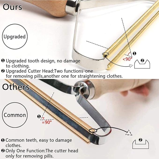 2PC Lint Roller, Portable Lint Remover Clothes Fuzz Shaver Restores Your Clothes and Fabrics Lint Remover Hair Removal