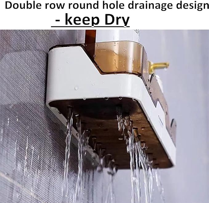 MRPAPA Bathroom Organizer Shower Caddy 2 Pack Wall Mounted Bath Shelves Kitchen Organization and Storage Bathroom Wall Mount Adhesive Shower Caddy Corner Shampoo Holder No Drilling Spice Rack