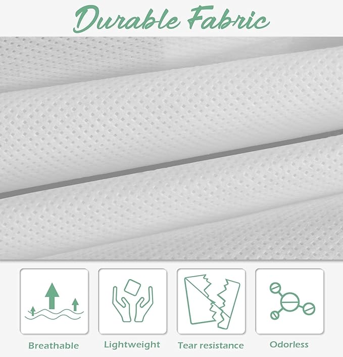 MISSLO 70" Bridal Wedding Gown Dress Garment Bag with Accessories Pouch Large Travel Garment Cover 8" Gusset (White)