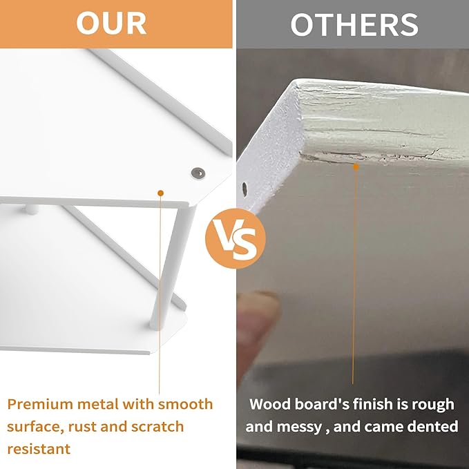 2 Tier Bathroom Counter Organizer, Vanity Organizer Corner Shelf, Skincare, Makeup Countertop Organizers, Kitchen, Bathroom Counter Storage, White