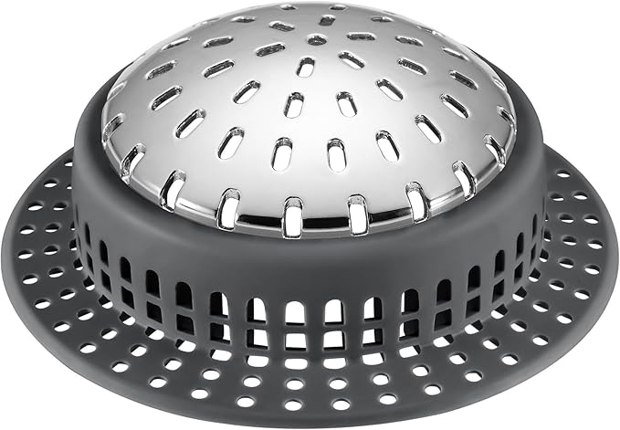 Aluvor Shower Drain Hair Catcher, Shower Drain Cover, Bathtub Drain Hair Catcher for Pop-Up & Regular Drains