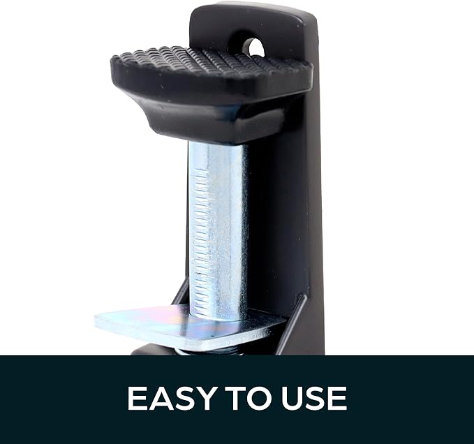 Heavy Duty Spring Loaded Step Down Door Stopper - Door Holder Ideal for Residential & Commercial Use - Duronotic Finish