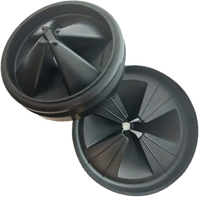 3-3/8 Inch Garbage Disposal Splash Guard, Upgraded Quiet Collar Sink Baffle Drain Plug, Replacement for InSinkErator Evolution Series Disposals，2 PCS