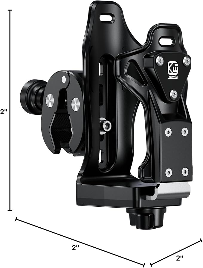 Kewig Anti-Theft Motorcycle Cup Holder, Extra Large Adjustable Size Bike Water Bottle Holder for 1.95-3.6" Diameter Bottles, Drink Holder for Stroller, Moto, Bicycle, Scooter, Wheelchair