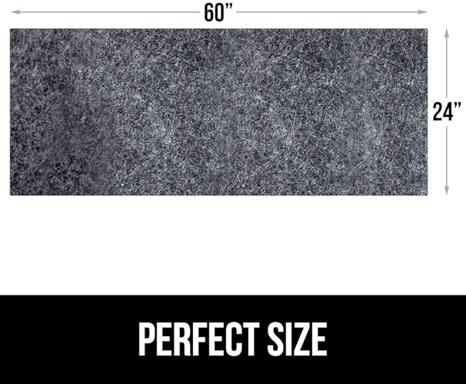 GORILLA GRIP LeakGuard Non-Adhesive Under Sink Mat for Kitchen Cabinet, 24x60, Waterproof Quick Dry Shelf Liner, Durable Absorbent Felt Mats for Bathroom Sinks, Cabinets, Dresser, Easy Trim, Charcoal