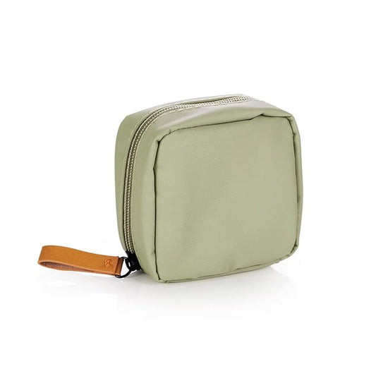 Hekyip Mini Cosmetic Bag, Travel Makeup Pouch, Portable Waterproof Cosmetic Pouch for Ladies Women, Mini (Mini Green)