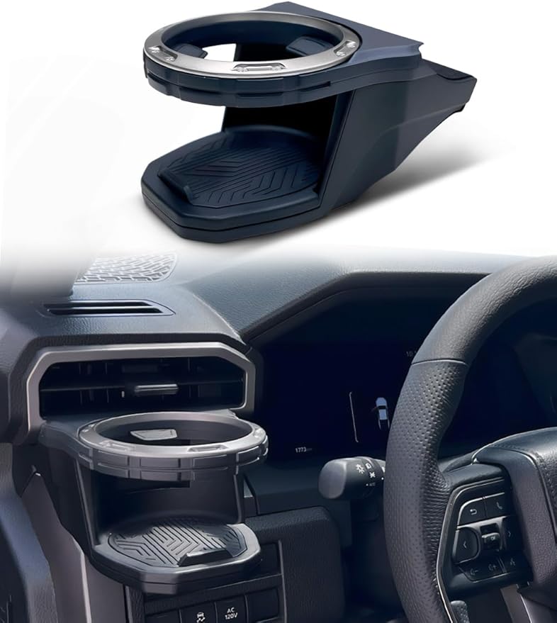 AZUTO Cup Holder Beverage Holder, Tacoma & 4RUNNER, Cup Console for Tacoma (N400, 2024+ Model Year) and 4Runner (N500, 2025+ Model Year) Accessories