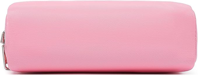 Waterproof Makeup Bag Large Capacity Women's Classic Black Wash Bag Adjustable Partition Wash Bag Brush and Cosmetic Carrying Bag… (Pink)